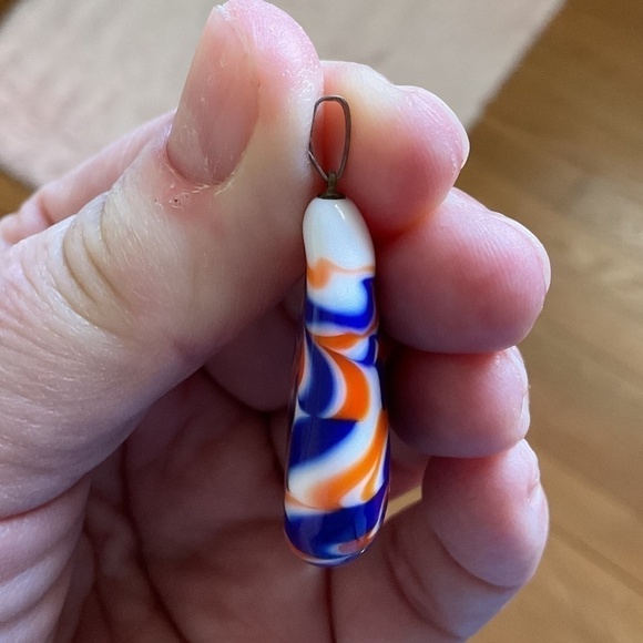 Hand Blown Colorful Glass Pendant - Picture 7 of 10